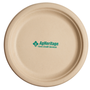 10 inch Kraft Round Compostable Paper Plate