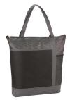 Chrome Non-Woven Zipper Convention Tote