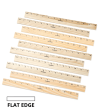 6" Flat Wood Ruler