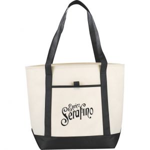 Lighthouse Boat Tote Bags