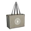 Recycled Cotton Contrast Side Shopper Tote