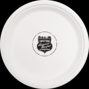 10 inch White Compostable Paper Plates