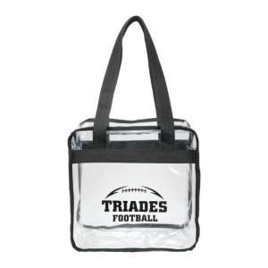 Game Day Clear Zippered Safety Tote