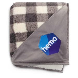 Double Sided Plaid Sherpa Blanket