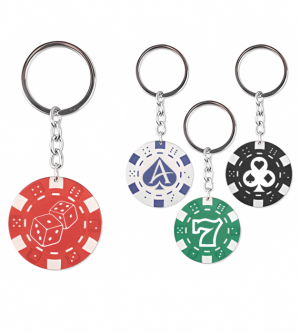 Poker Chip Keychains