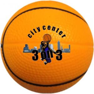 Custom Basketball Stress Ball - 2.5 inches