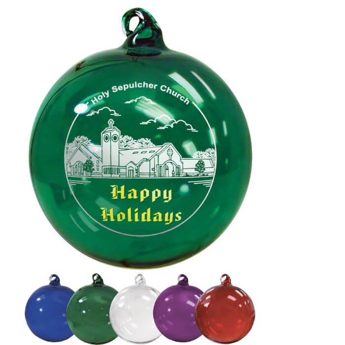 Custom Hand Blown Glass Ornaments Promotion Choice