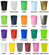 Promotional Stadium Cups - 16oz Color Chart