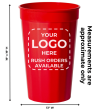 22oz Fluted Stadium Cups