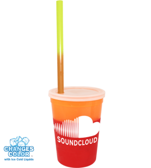 Mood 12 oz. Stadium Cup/Straw/Lid Set