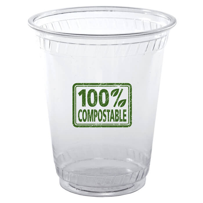 Plastic Cup PS Green 200ml Ø7cm (50 Units)