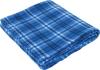 Rollable Plaid Fleece Throw Blanket 50" x 60" Unfolded