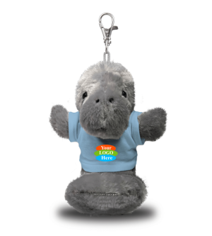 4” Manatee Keychain w/ T-Shirt