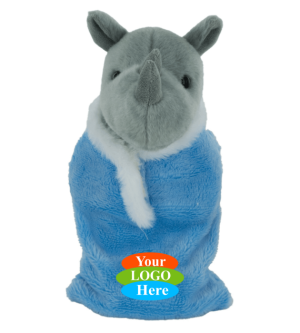 Rhino in Sleeping Bag 8"