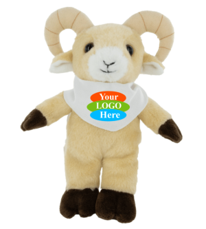 Plush Ram With Bandana 8"