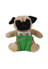 Soft Plush Pug With Gift Card Sack 8"