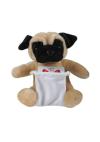 Soft Plush Pug With Gift Card Sack 8"