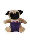 Soft Plush Pug With Gift Card Sack 8"