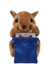 Soft Plush Squirrel With Gift Card Sack 8"