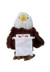 Soft Plush Eagle With Gift Card Sack 8"