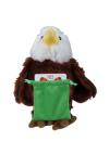 Soft Plush Eagle With Gift Card Sack 8"