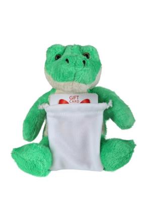 Soft Plush Alligator With Gift Card Sack 8"