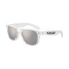 Clear Iconic Frame Mirror Lens Sunglasses