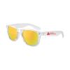 Clear Iconic Frame Mirror Lens Sunglasses