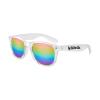 Clear Iconic Frame Mirror Lens Sunglasses