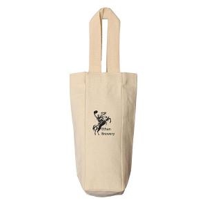 Canvas Single Bottle Wine Tote