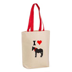 Tote Bag With Contrasting Web Handles