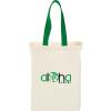 Cotton Canvas Grocery Bag with Colored Handles