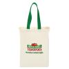 Cotton Canvas Grocery Bag with Colored Handles