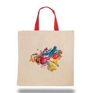 Tote Bag With Contrasting Web Handles