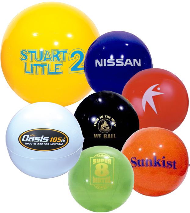 24 inch Solid Colored Beach Balls Customized | Imprinted Logo ...